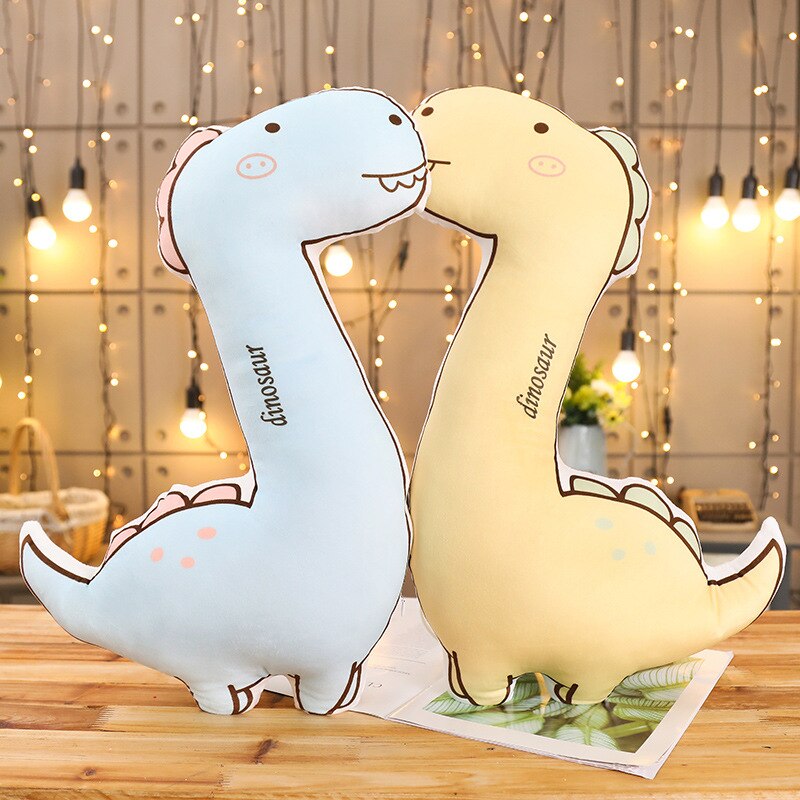Cute Doodle Dinosaur Dragon Rex Soft Plush Stuffed Doll Pillow
