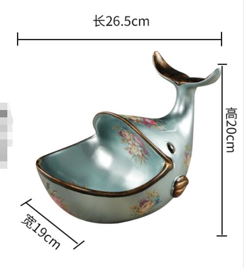 Whale Mouth Open Resin Sculpture statue Home Decoration