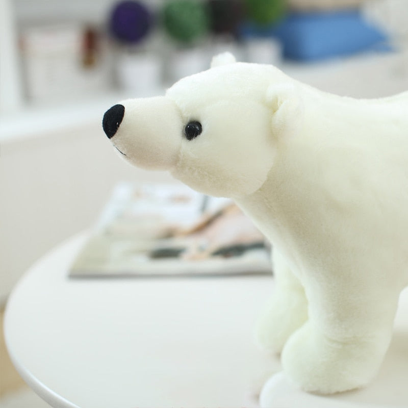 Cute White Polar Bear Stuffed Plush Pillow Toy Doll