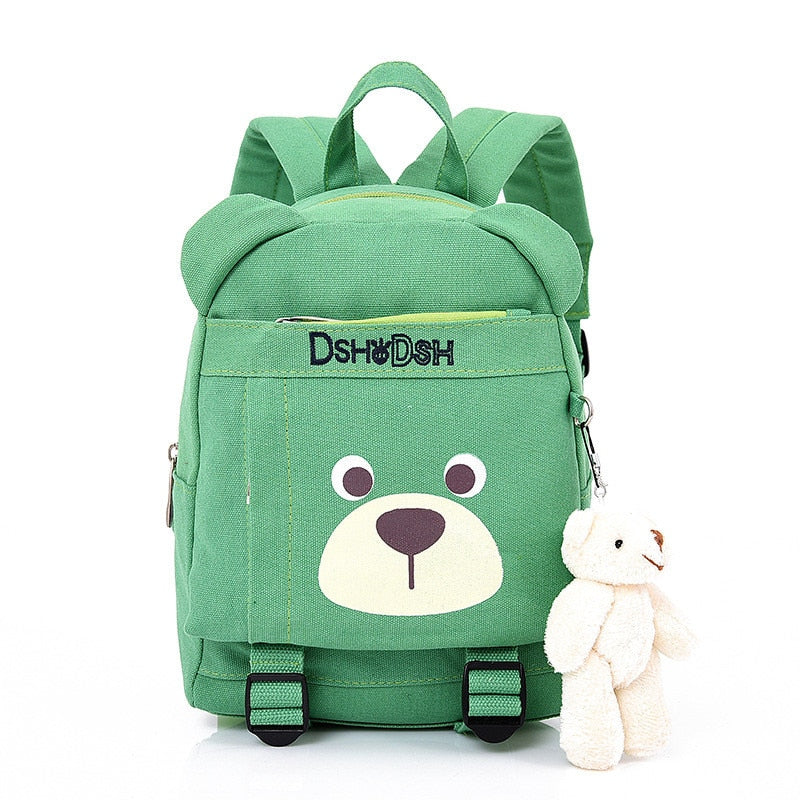 Cute Bear Face with Ears Children School Book Bag School Bag