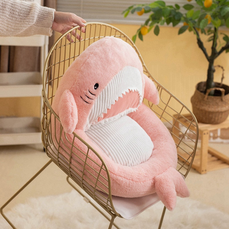 Cute Cartoon Shark Soft Cushion Sofa Seat Sofa Stuffed Plush Doll