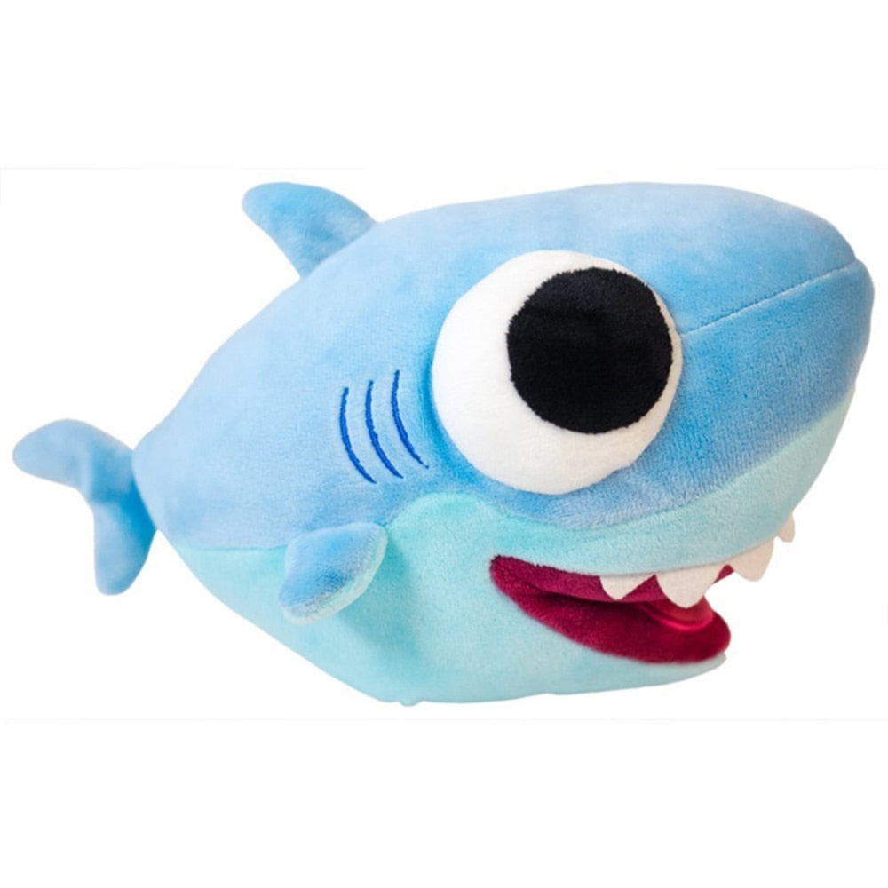 Lovely Shark LED Music Soft Plush Toy Pillow Doll Gift