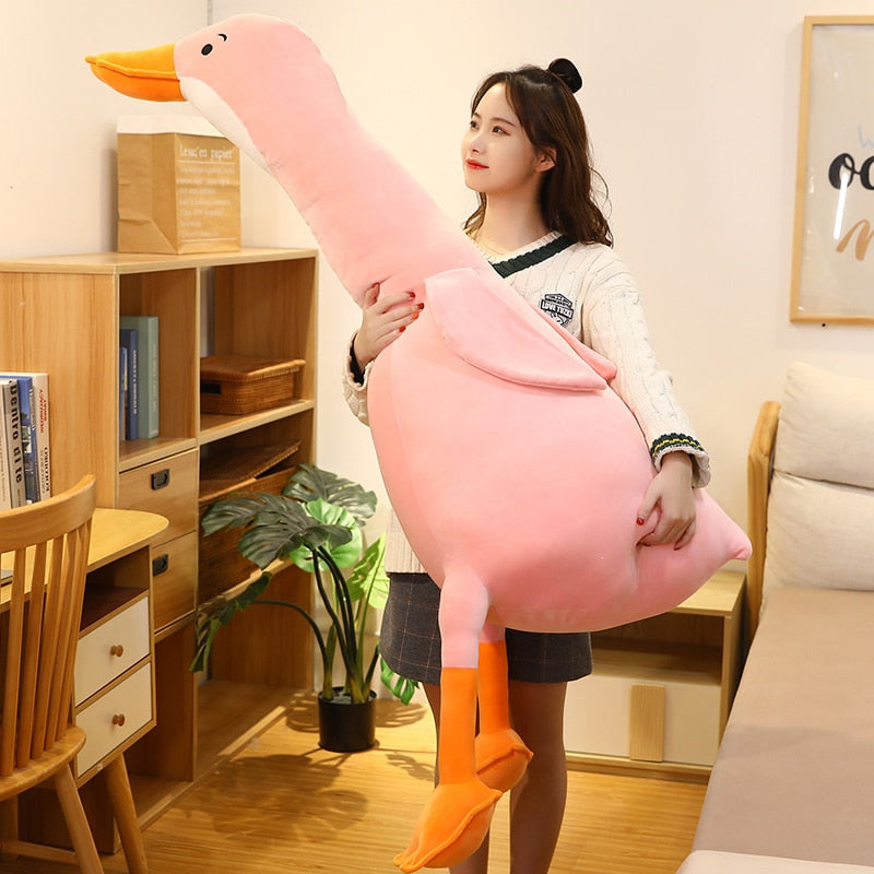 Cute Big Happy Goose Soft Plush Stuffed Pillow Doll Gifts