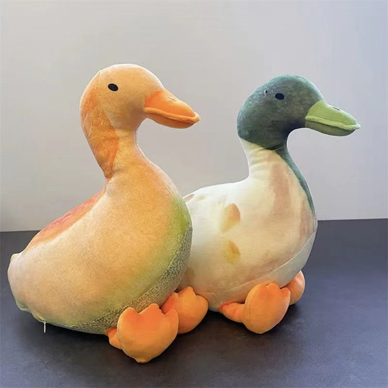 Cute Watermelon Melon Fruit Duck Soft Plush Doll Toy