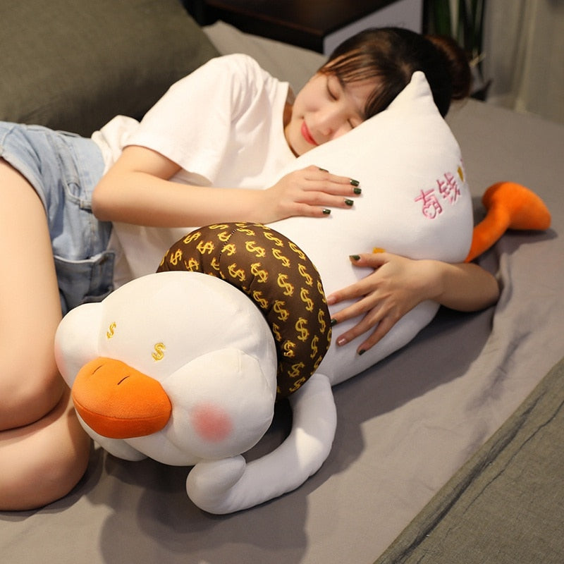 Super Cute Baby Duck Lying Plush Stuffed Doll Pillow Cushion Gifts