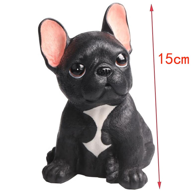 Cute French Bulldog Resin Sculpture Statue Home Decoration