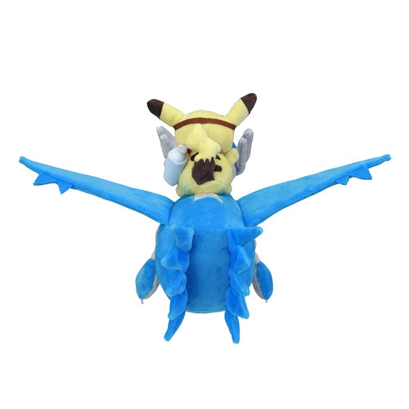 Cute Pokemon Pikachu Ride Latios Latias Lapras Plush Stuffed Doll