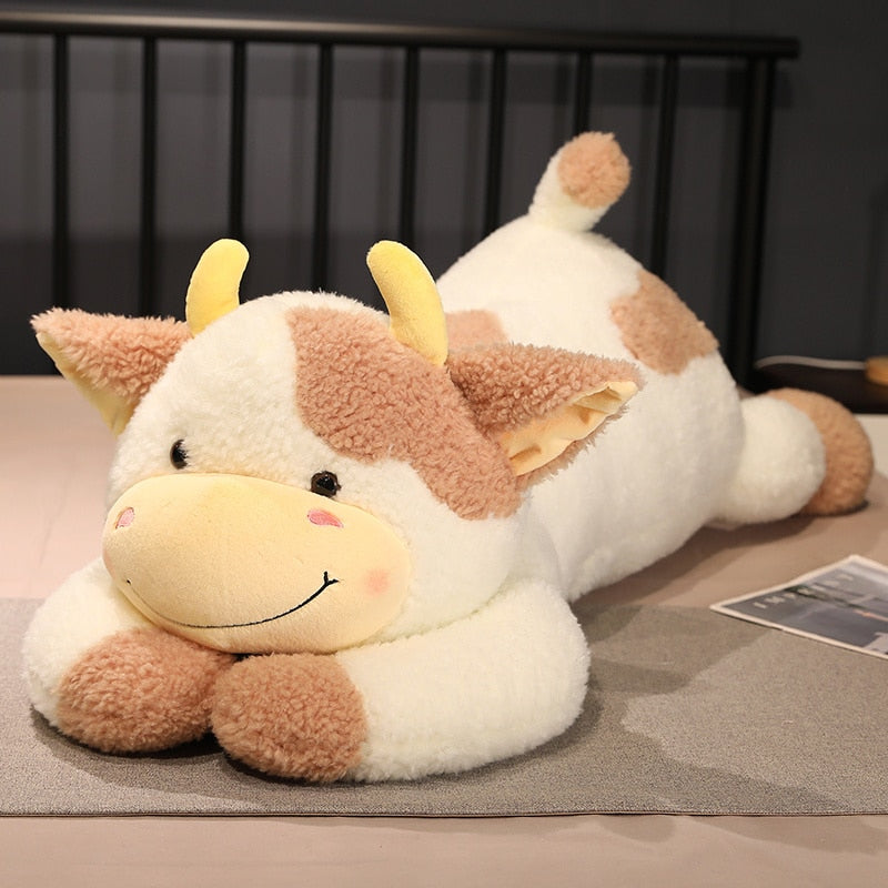 Lovely Giant Cattle Milk Cow Large Size Stuffed Plushie Doll Toy