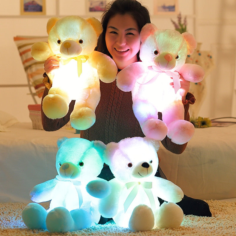 Cute Bear LED Light UP Stuffed Doll