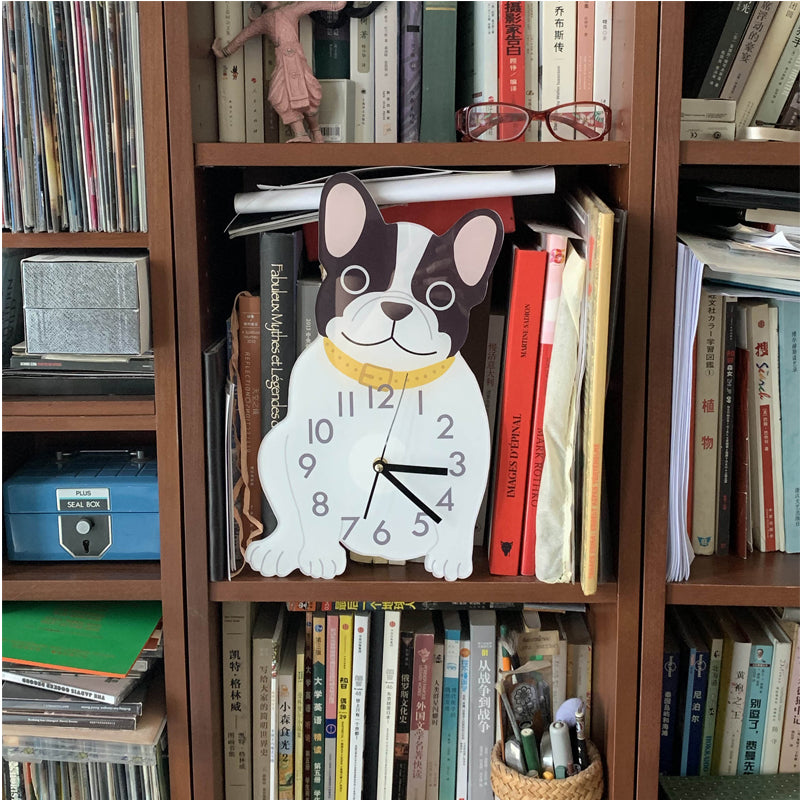 Lovely French Bulldog Children's Room Wall Clock