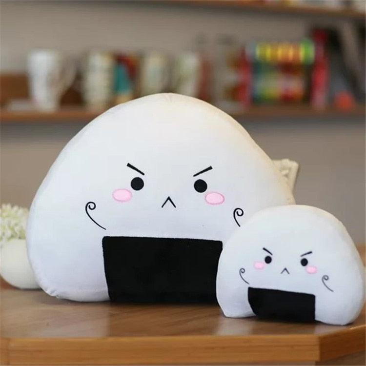 Cute Gnigiri Japanese Sushi Rice Ball Stuffed Plush Pillow Doll