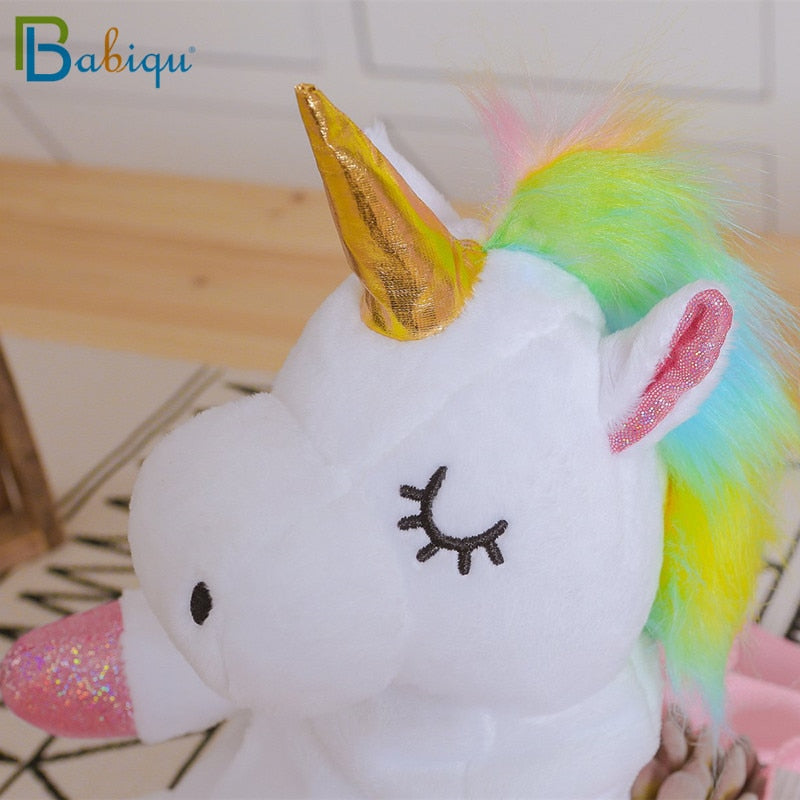 Sleeping Unicorn Soft Plush Backpack Doll Bag