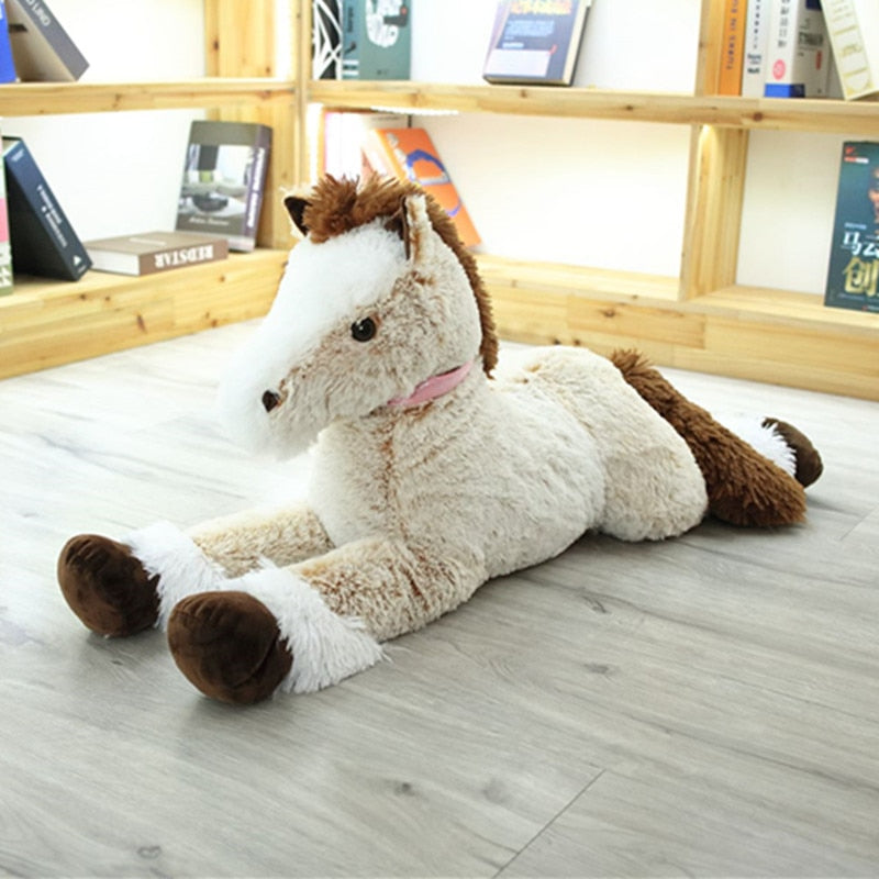 Cute Lying Horse Large Size Plush Stuffed Doll Gifts