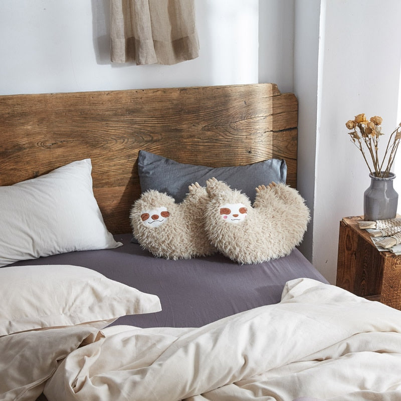 Cute Simulation Sloth Plush Soft Cushion Sofa Throw Pillow