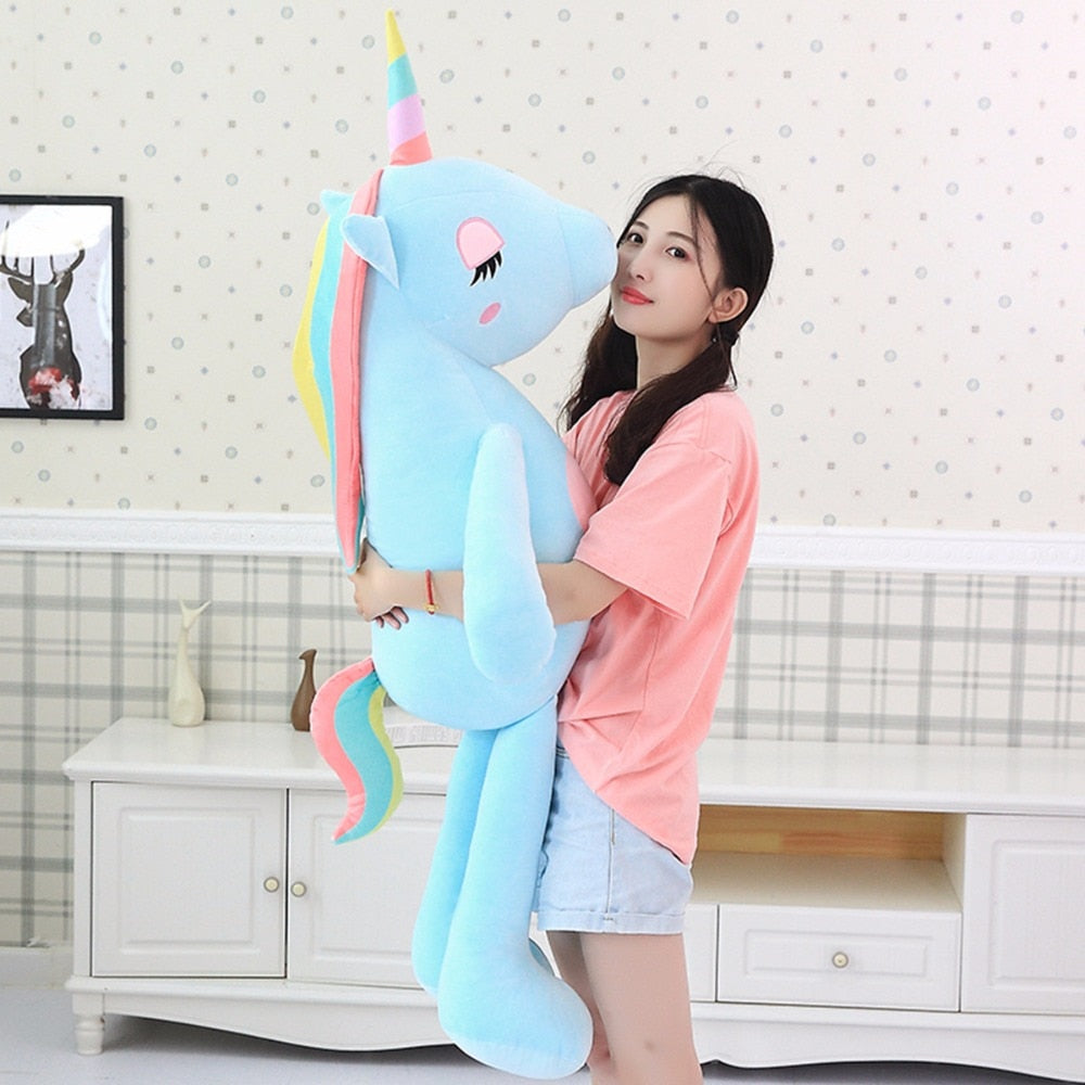 Giant Sleeping Fatty Unicorn Soft Plush Stuffed Doll Gift for Girls