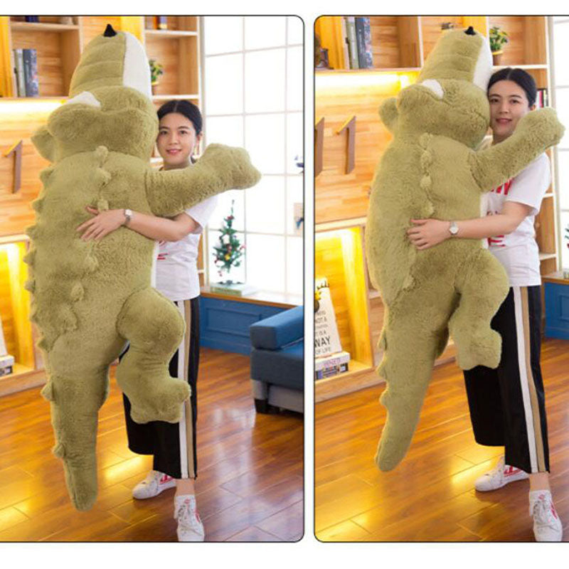 Large Size Sleeping Crocodile Doll Pillow Plush Toy
