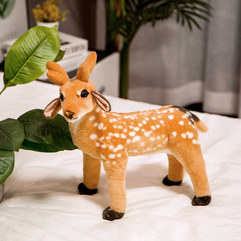 Simulation Sika Deer Prop Large Size Plush Stuffed Doll Toy Home Decor