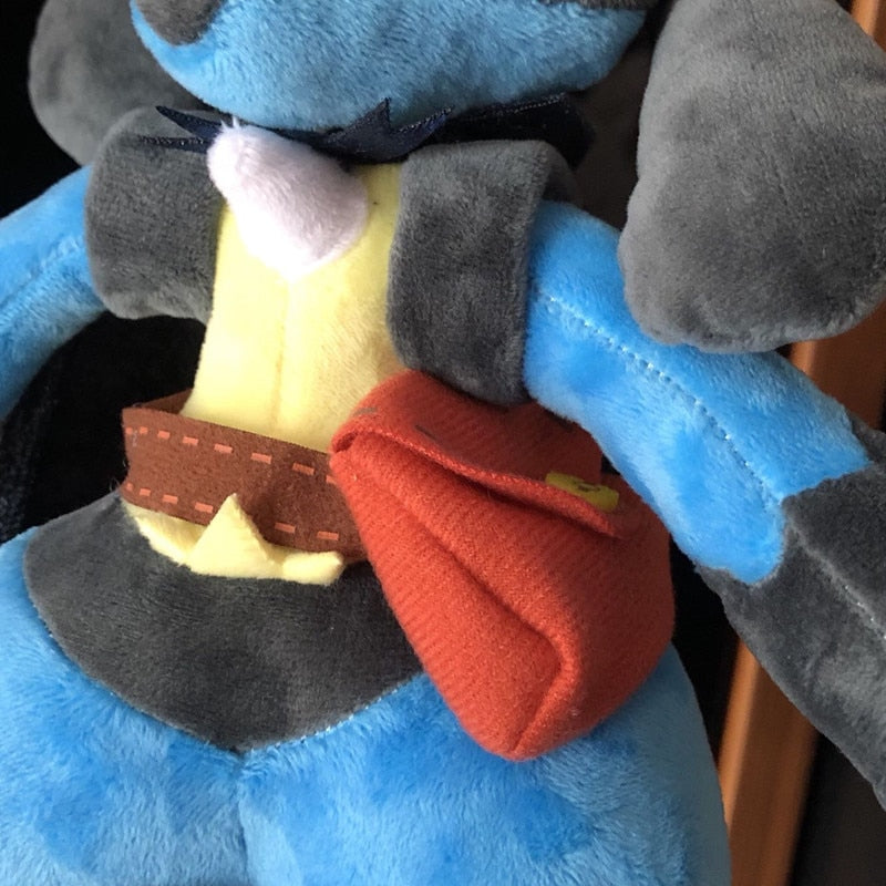 Anime Lucario cos Riolu Pokemon Plush Stuffed Doll Toy