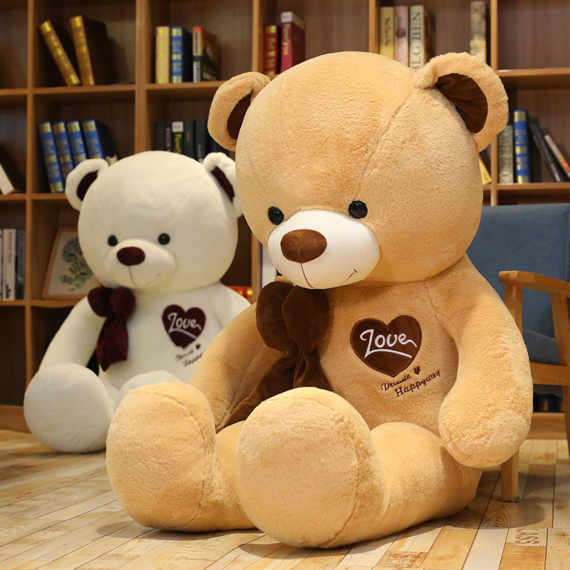 Lovely Giant Teddy Bear With Bow Tie Plush Toys Doll Birthday Gift