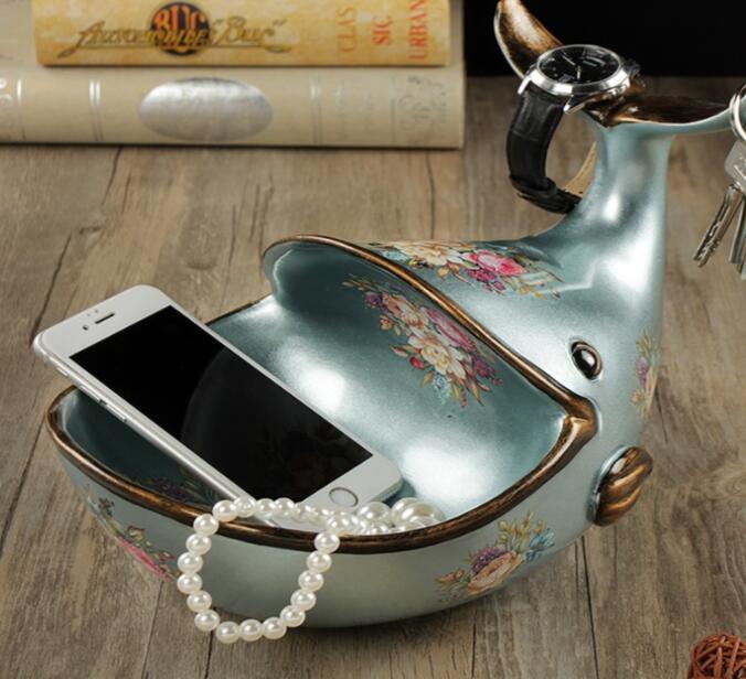 Whale Mouth Open Resin Sculpture statue Home Decoration