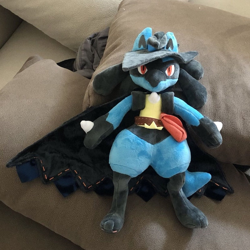 Anime Lucario cos Riolu Pokemon Plush Stuffed Doll Toy