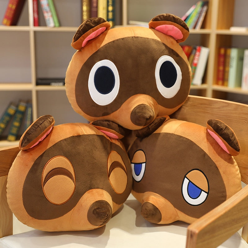 Cute Raccoon Timmy Tommy Tom Nook Animal Crossing Plush Stuffed Toy Pillow Doll