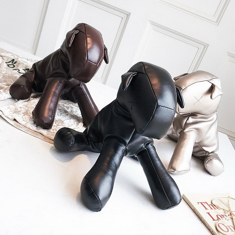 Puppy Shape Leather Purse Shoulder Bag