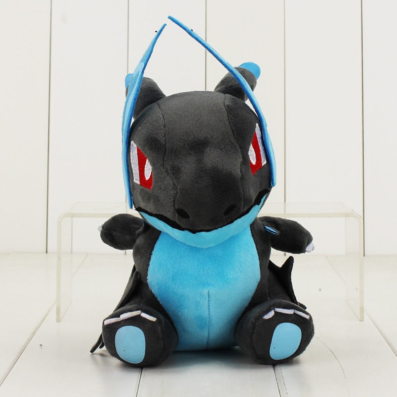 Mega Charizard X Blue Dragon Pokemon SD Style Plush Stuffed Dolls Gift