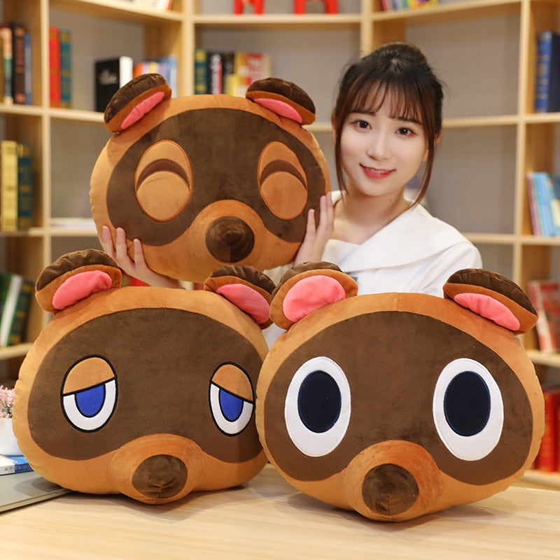 Cute Raccoon Timmy Tommy Tom Nook Animal Crossing Plush Stuffed Toy Pillow Doll