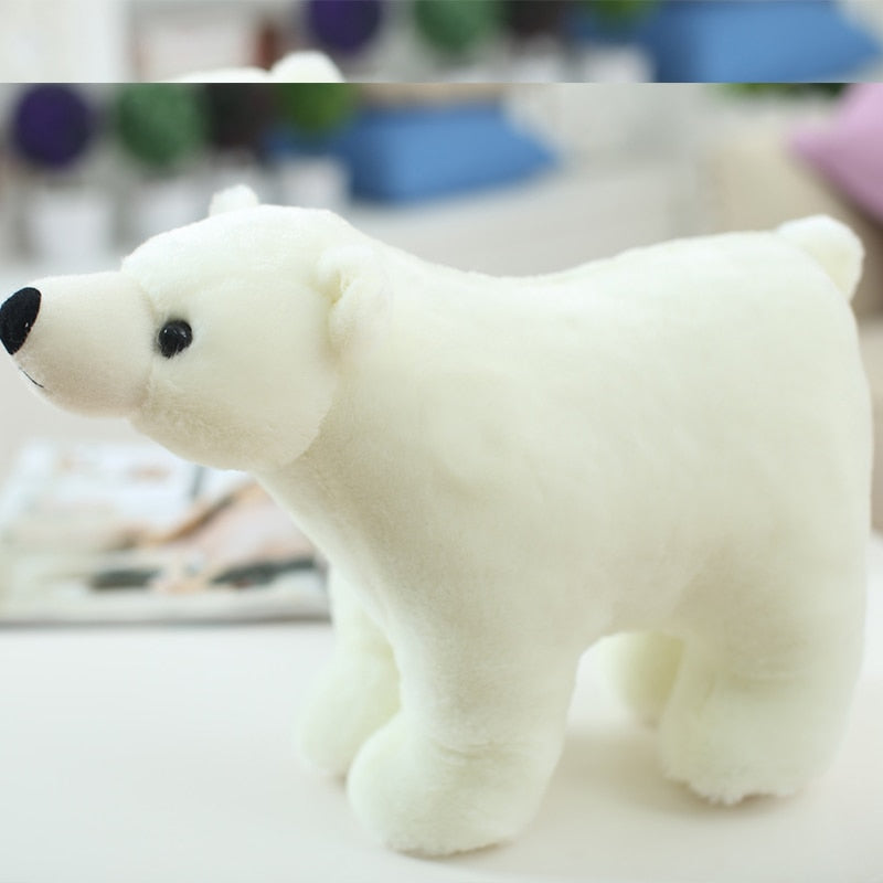 Cute White Polar Bear Stuffed Plush Pillow Toy Doll