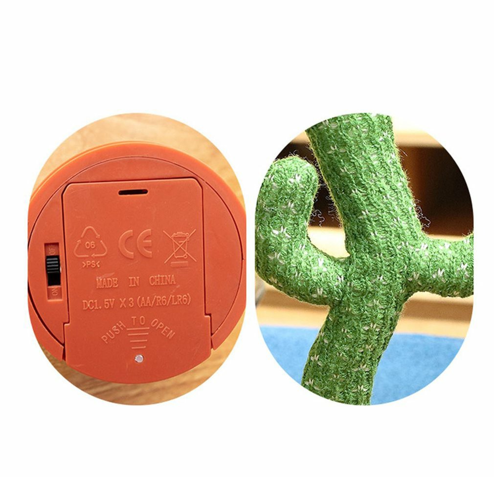 Funny Dancing Cactus Plush Electronic Toy for Kids