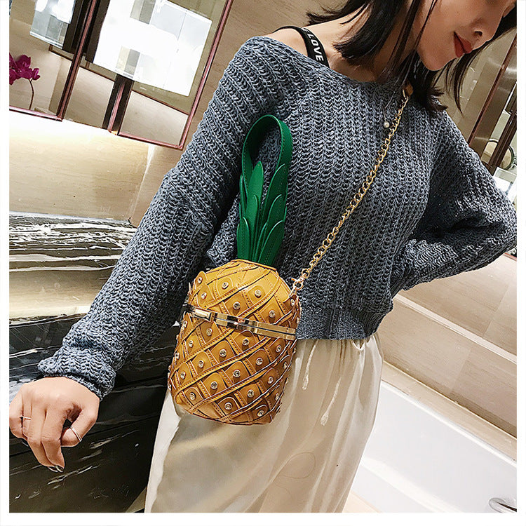 Pineapple Leather Purse Handbags Shoulder Bag