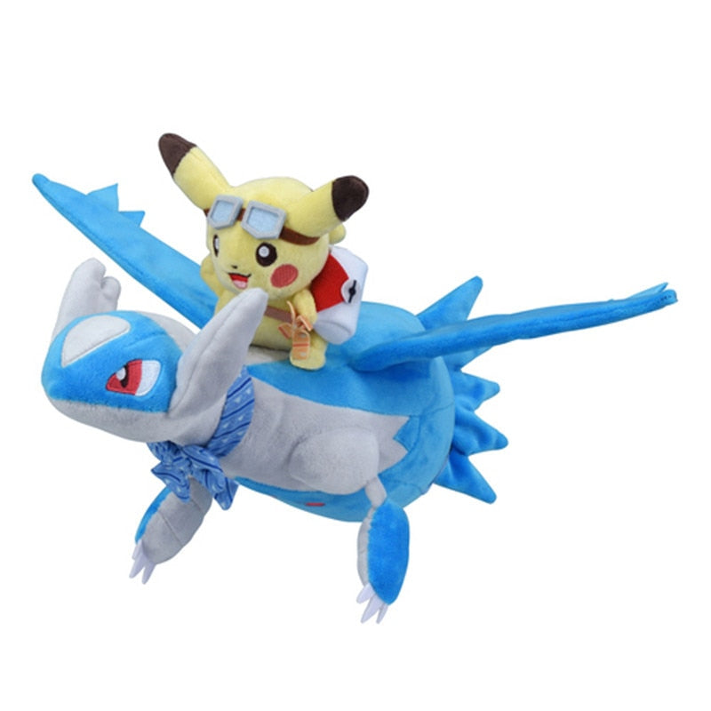 Cute Pokemon Pikachu Ride Latios Latias Lapras Plush Stuffed Doll