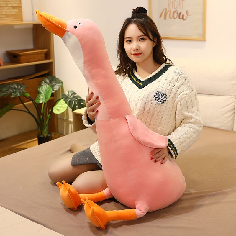 Cute Big Happy Goose Soft Plush Stuffed Pillow Doll Gifts