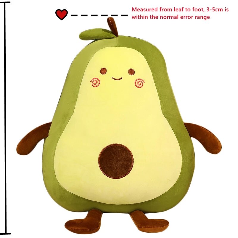Cute Cartoon Fatty Avocado Large Size SOft Plush Stuffed Pillow Doll