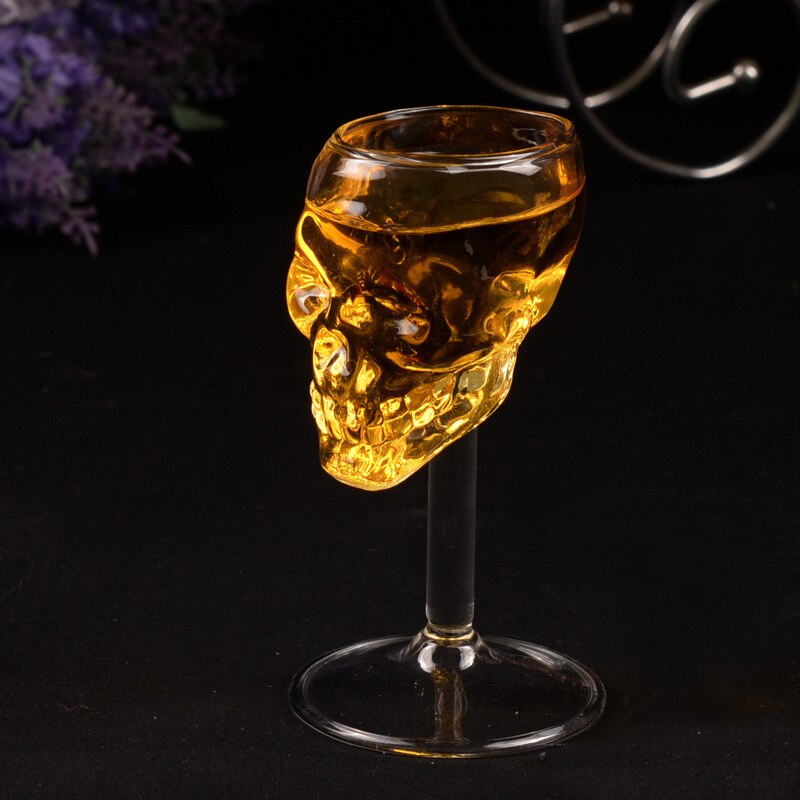Skull Head Winel Gasses Cup Bar Decor Gift