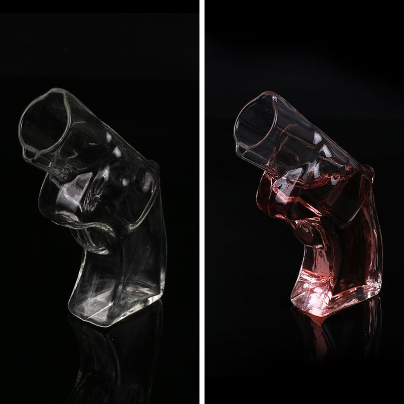 Transparent Pistol Gun Shape Cocktail Beer Cup Glasses