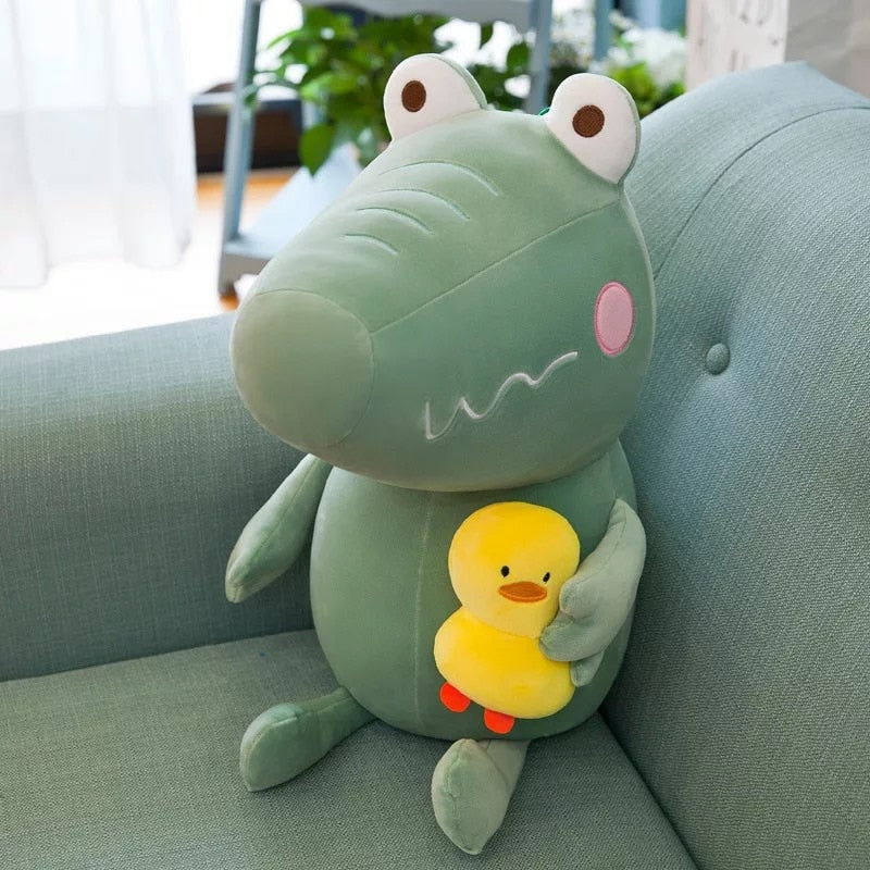 Cute Crocodile Hug Little Duck Stuffed Plush Dolls