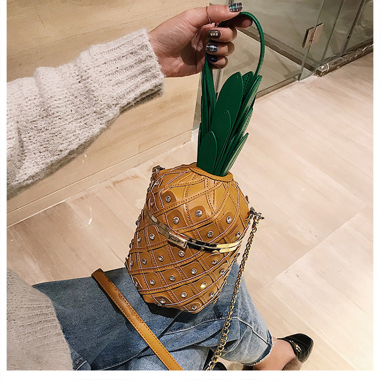 Pineapple Leather Purse Handbags Shoulder Bag