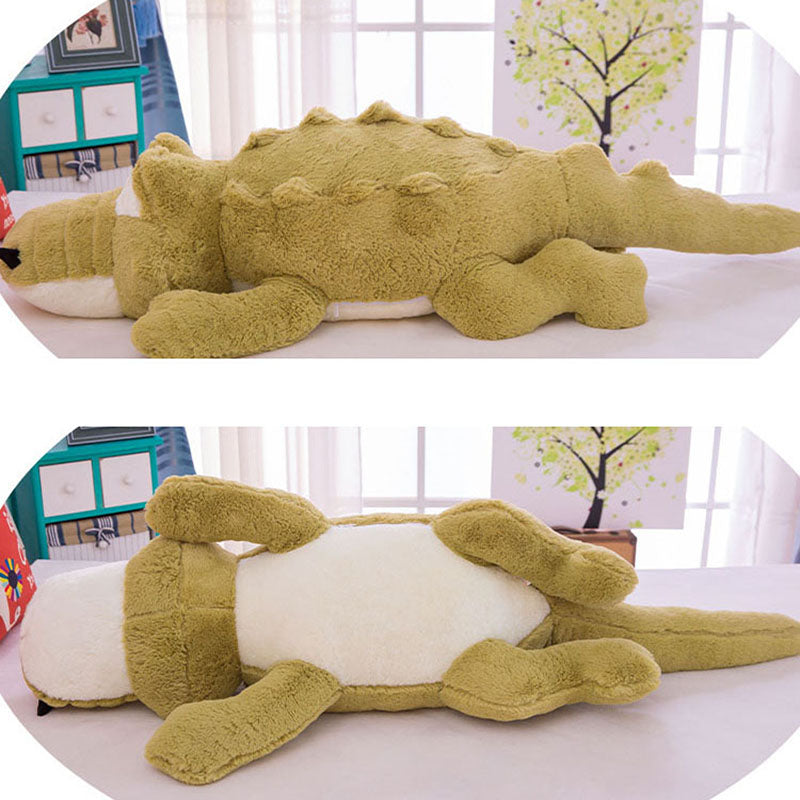 Large Size Sleeping Crocodile Doll Pillow Plush Toy