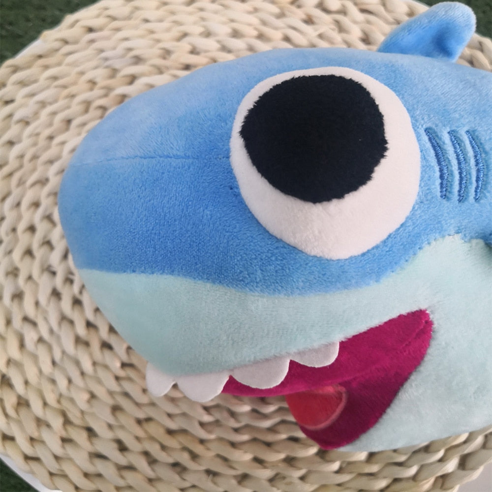 Lovely Shark LED Music Soft Plush Toy Pillow Doll Gift