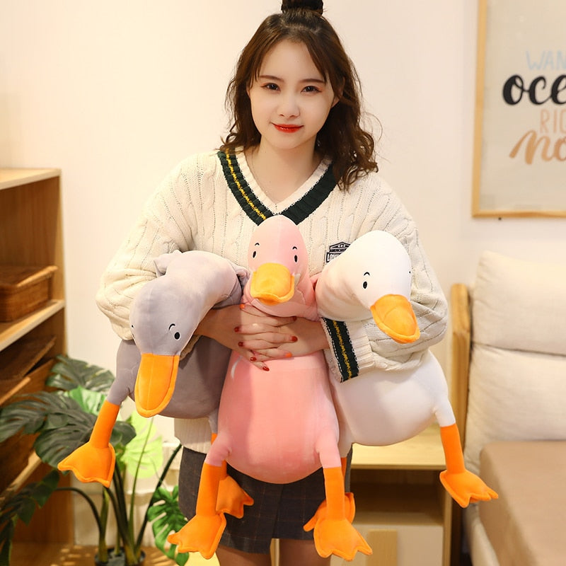 Cute Big Happy Goose Soft Plush Stuffed Pillow Doll Gifts