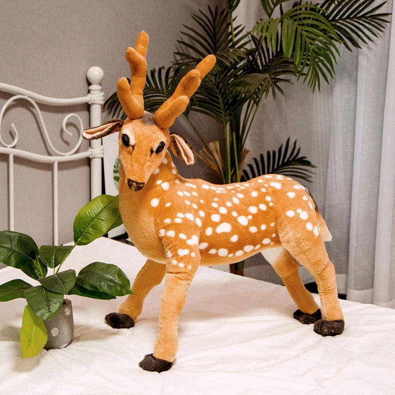 Simulation Sika Deer Prop Large Size Plush Stuffed Doll Toy Home Decor