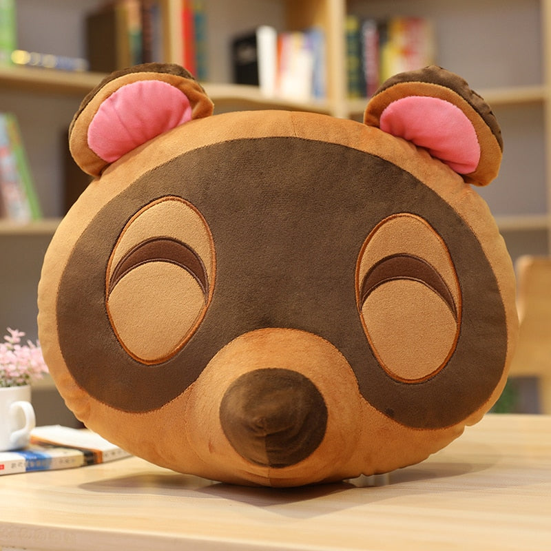 Cute Raccoon Timmy Tommy Tom Nook Animal Crossing Plush Stuffed Toy Pillow Doll