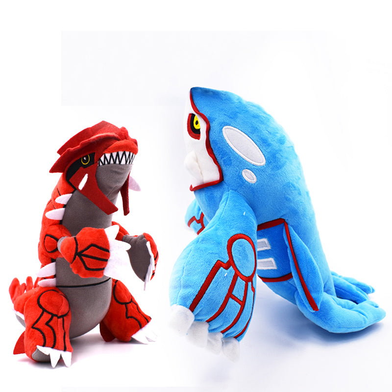 Pokemon Groudon Kyogre 2 Pcs/Set Stuffed Plush Dolls Gift