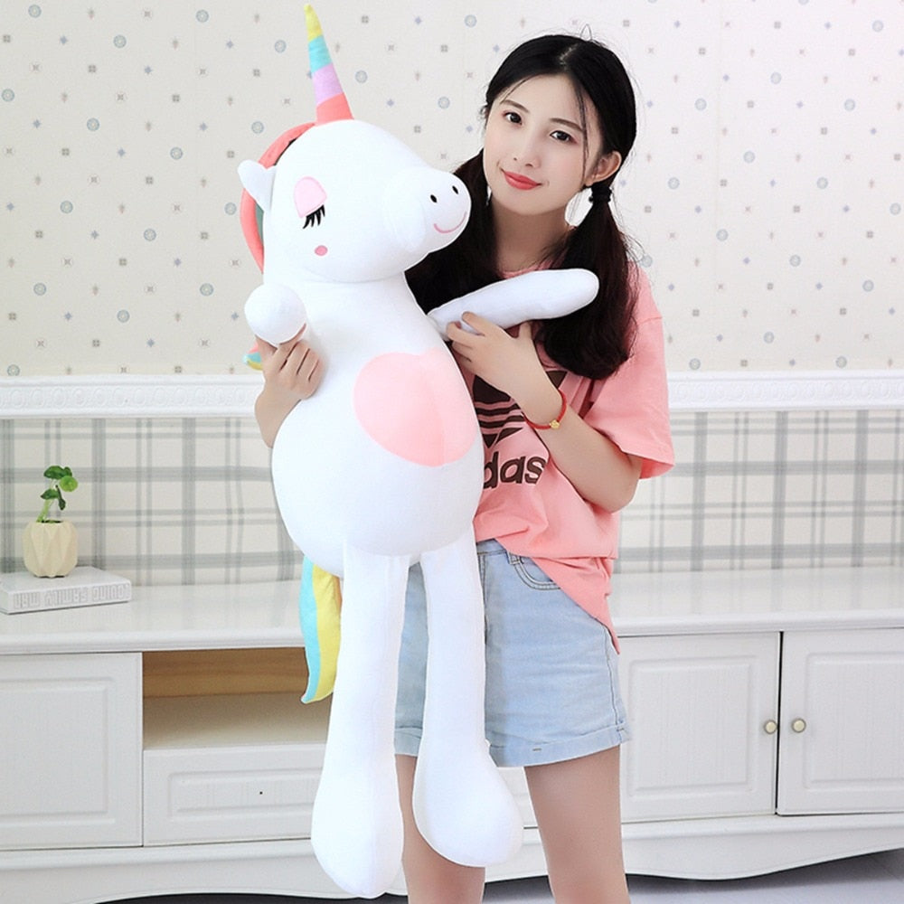 Giant Sleeping Fatty Unicorn Soft Plush Stuffed Doll Gift for Girls