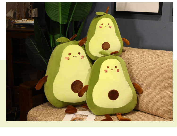 Cute Cartoon Fatty Avocado Large Size SOft Plush Stuffed Pillow Doll