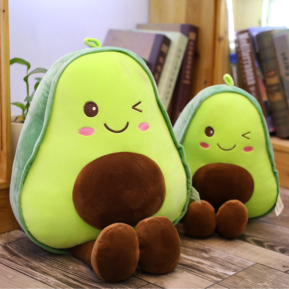 Happy Avocado Soft Plush Stuffed Pillow Doll Toy