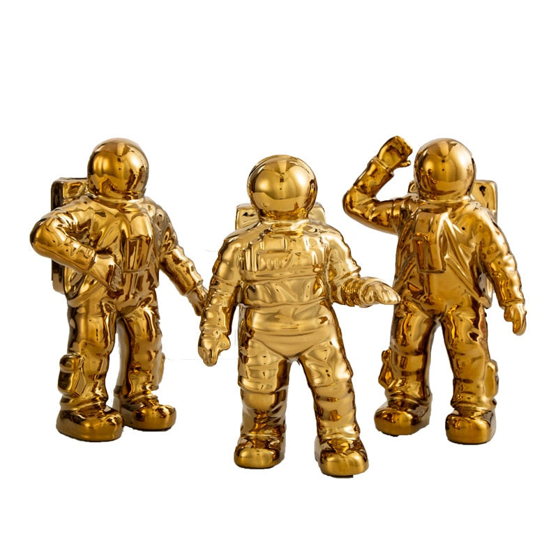 Modern Astronaut Ceramics Crafts Sculpture Home Decoration Ornament