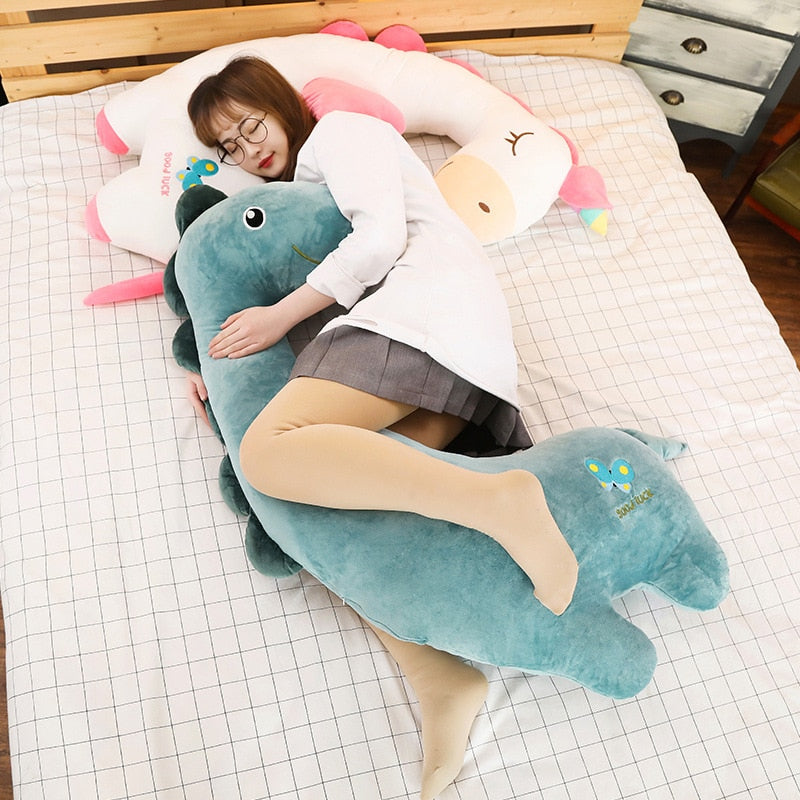 Giant Unicorn Dinosaur Flamingo Toy Stuffed Doll Pillows Gift